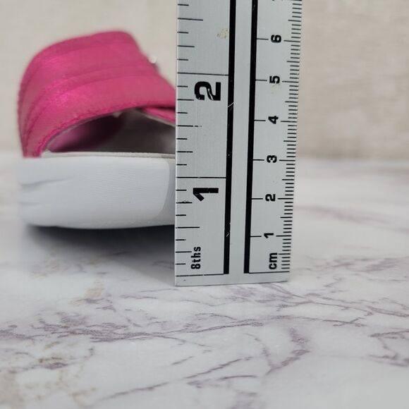 Bzees Vista Metallic Pink Women's Wedge Slide Sandals Women's Size 7 - Picture 8 of 10